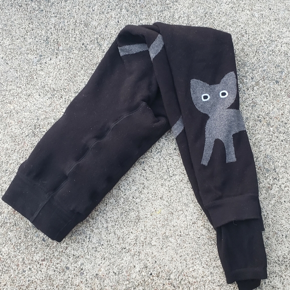 Pants - Thick velvet lined cat leggings